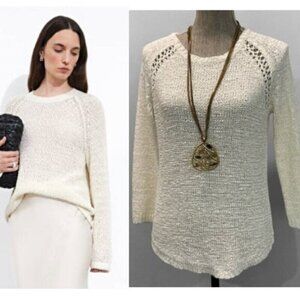 The Limited Creme Knit Sweater